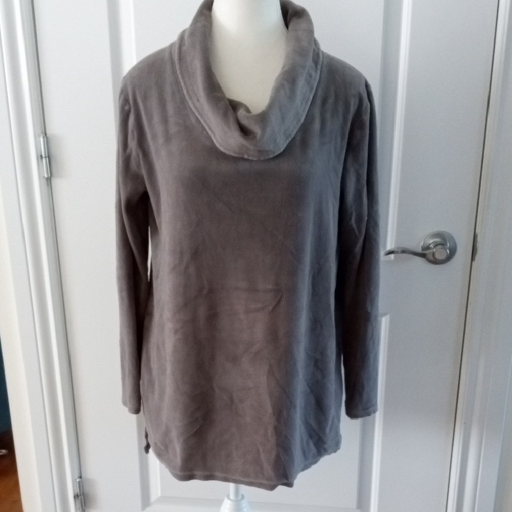 Gray Cowl Neck Women's Sweater